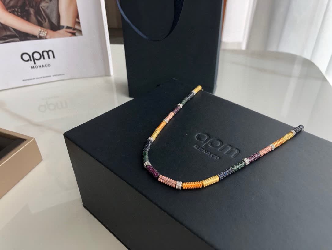 APM Monaco Colorful Beaded Necklace